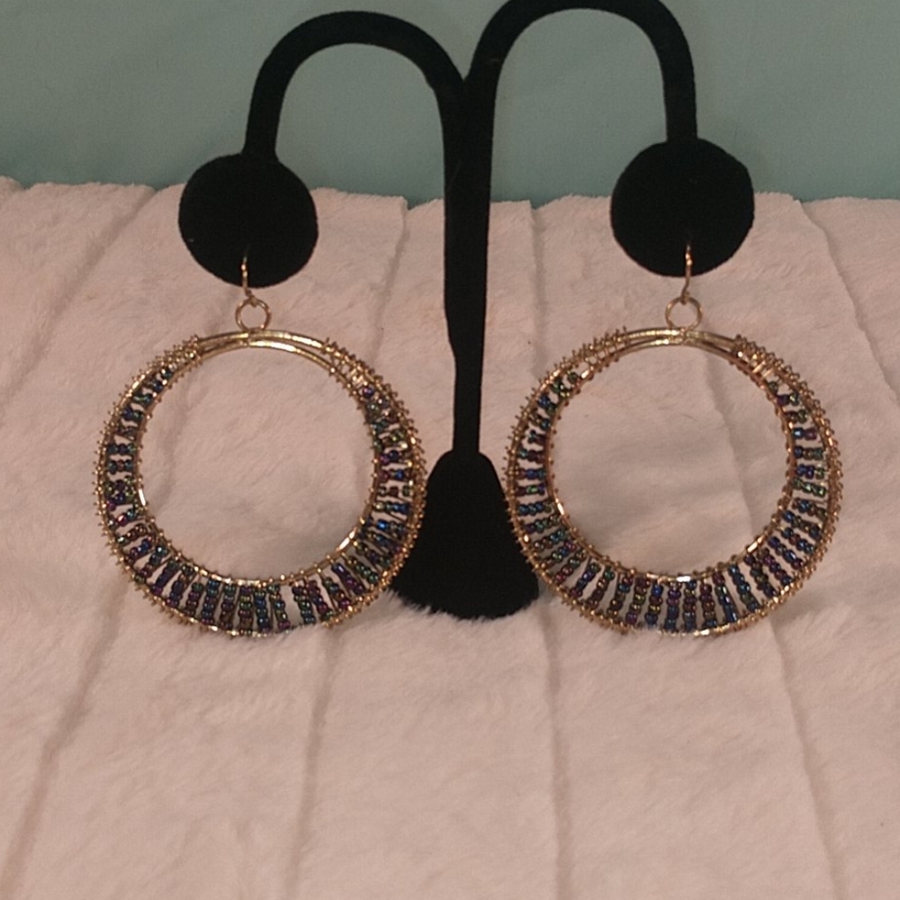 Beautiful hoop earrings